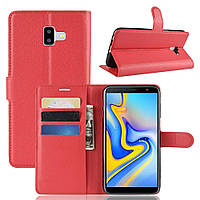 Чохол-книжка Litchie Wallet для Samsung J610 Galaxy J6 Plus Червоний