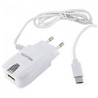 Мережевий зарядний пристрій Walker WH-24 Type C + 1xUSB 2A Білий