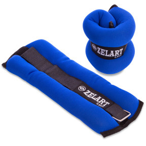 Обтяжувачі-манжети для рук та ніг Zelart 2x0,5кг для тренування сили та витривалості