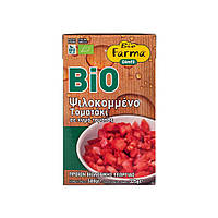 Томати органічні у власному соку без шкірки нарізані Bio Farma Dimfil 500 г
