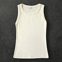 Майка женская базовая молочная. S, M, L