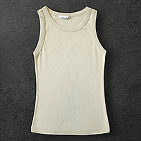 Майка женская базовая бежевая. S, M, L