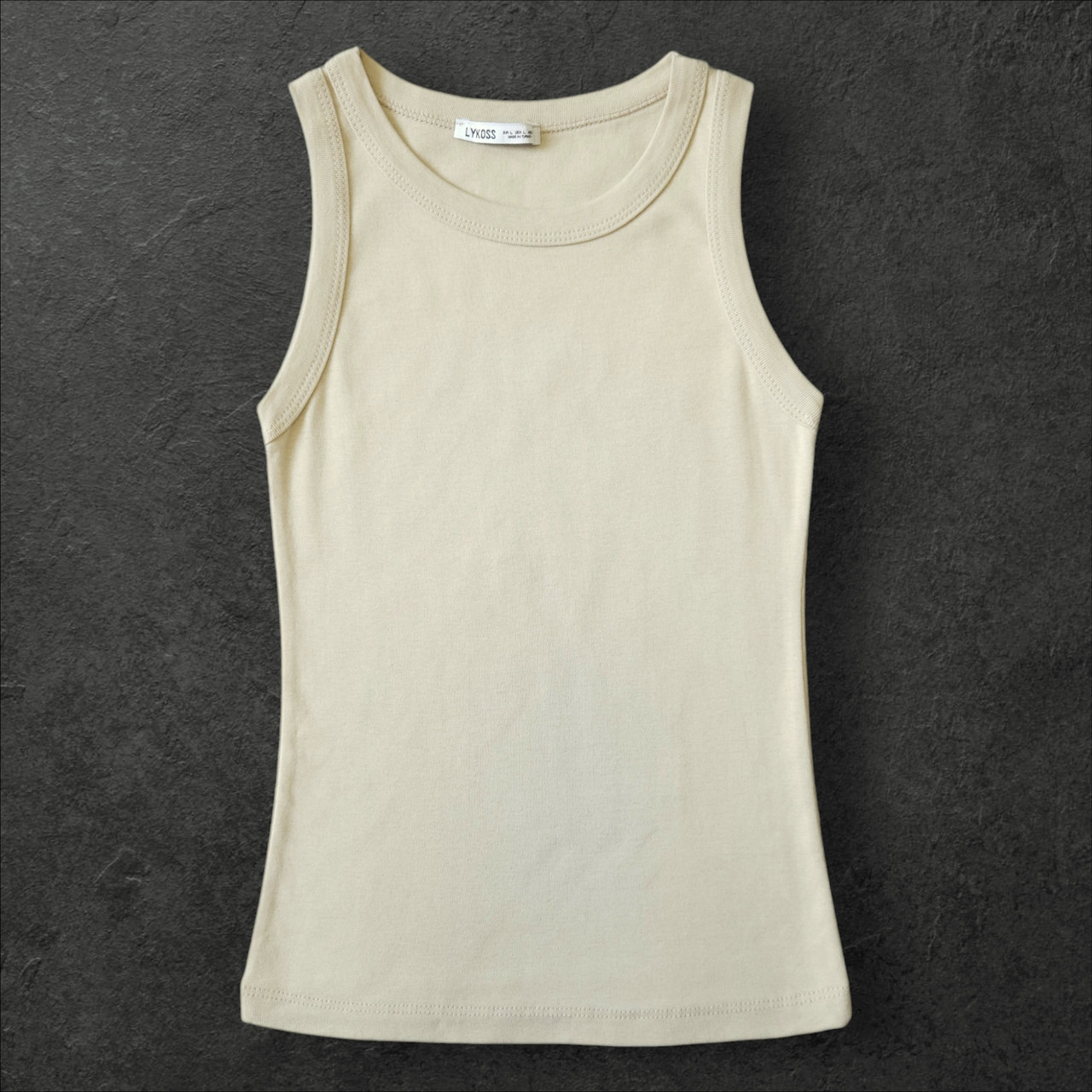 Майка женская базовая бежевая. S, M, L - фото 1 - id-p2327920749