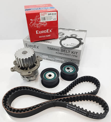 Комплект ремня ГРМ (ремень+2ролика+помпа) ВАЗ 2110-12 EuroEx Венгрия ...