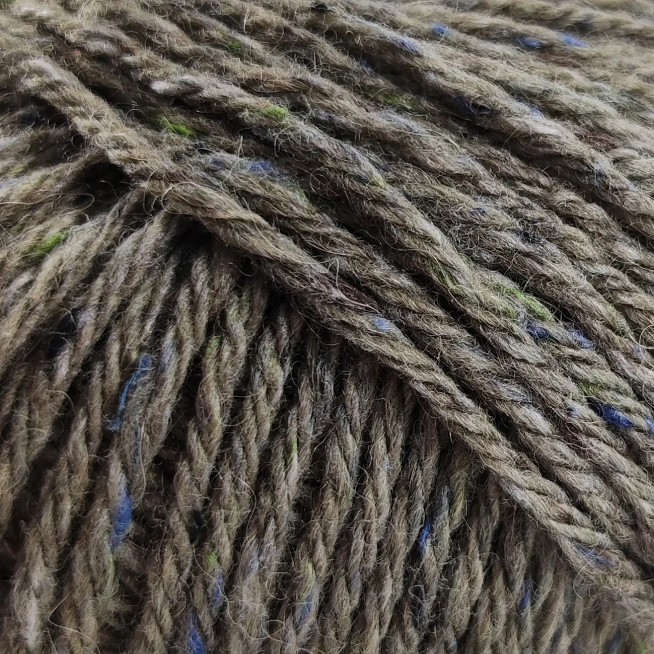 Пряжа твід Aran Tweed/Аран Твід, сірий-хакі 7