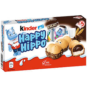 Батончики Kinder Happy Hippo Cocoa 5s 103g