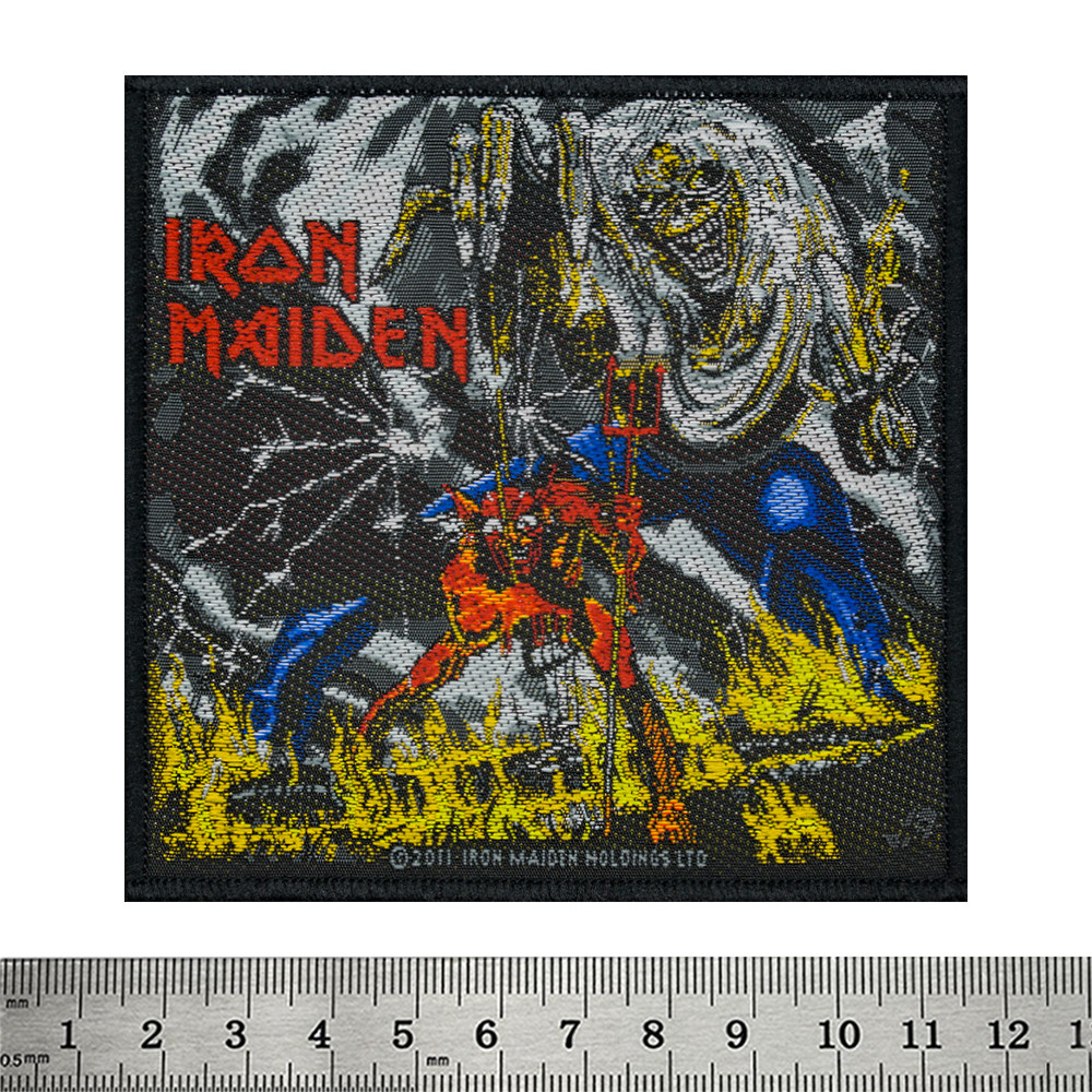 Нашивка ткана Iron Maiden "The Number of the Beast" в блістері (ofpb-025)