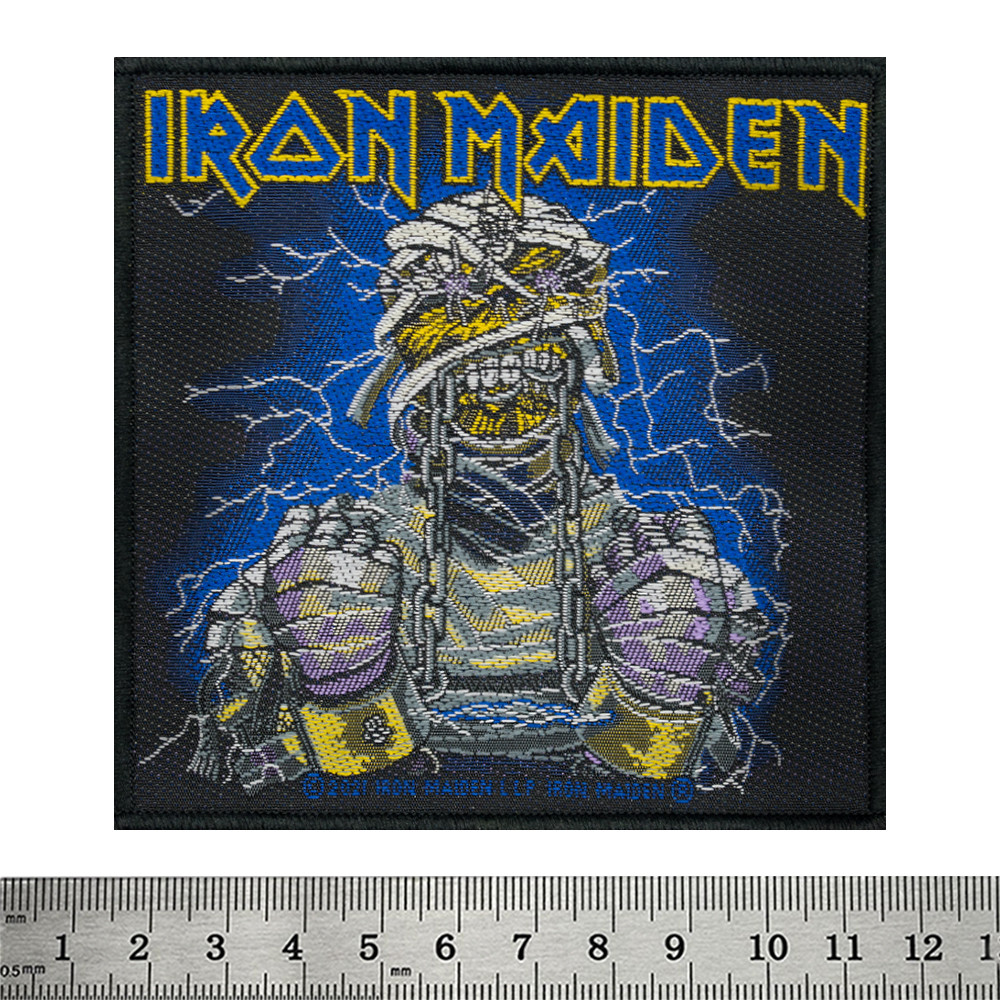 Нашивка ткана Iron Maiden (Powerslave Eddie) в блістері (ofpb-026)