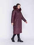 Жіночий довгий пуховик від виробника: розміри 50-66, фото 4