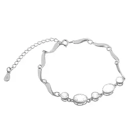 Срібні браслети з вставками