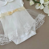 Боді "Чарівна світлинка" інтерлок зріст 80 см (9 – 12 місяців) Betis Молочний, фото 2