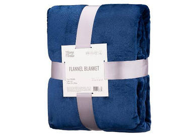 Плед Ardesto Flannel, 200x220 см, 100% поліестер, синій ART0214SB