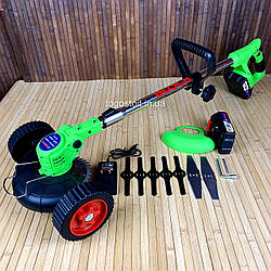 Акумуляторний коса з колесами Bosch Easy grassy cut 50 (36V, 5AH) для трави, акумуляторна газонокосарка Бош