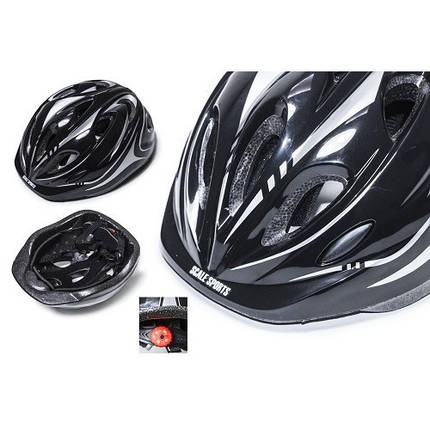 Шолом для роллерів Чорний з регулюванням, фото 1