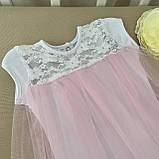 Боді "Ніжність" кулір, фатин зріст 62 см (1 – 3 місяці) Betis Рожевий, фото 2