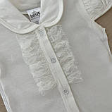 Боді "Мрія" кулір, гіпюр зріст 86 см (12 – 18 місяців) Betis Молочний, фото 2