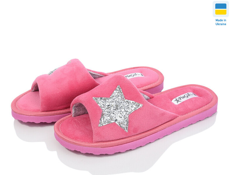 Капці жіночі відкриті PaGo "Silver Star" рожевий, фото 1