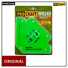 Магнітний кутник для зварювання Procraft WH26S Підтримує кути 45° 90° 135° Сила зчеплення 25 кг