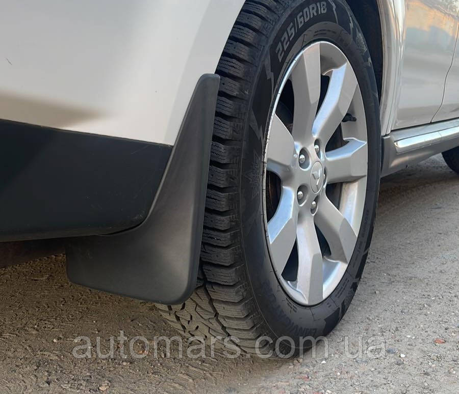 Бризковики Premium під широкий поріг (4 шт) для Mitsubishi Outlander 2006-2012 рр, фото 1