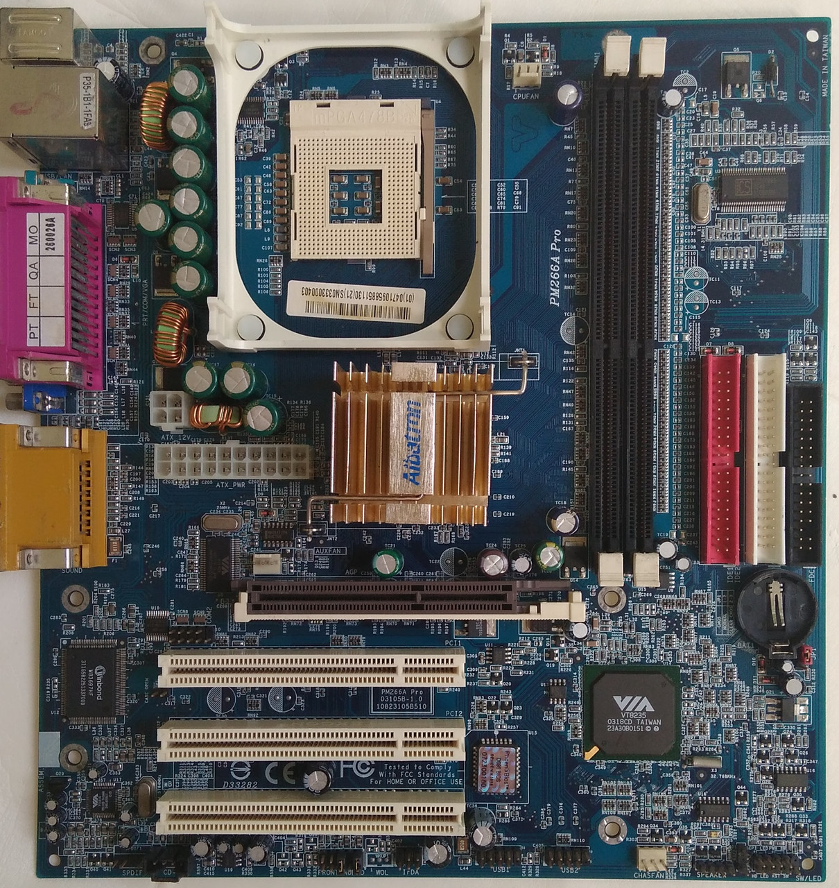 Материнська плата Albatron PM266A Pro, VIA P4M266A, mATX, s478 БВ