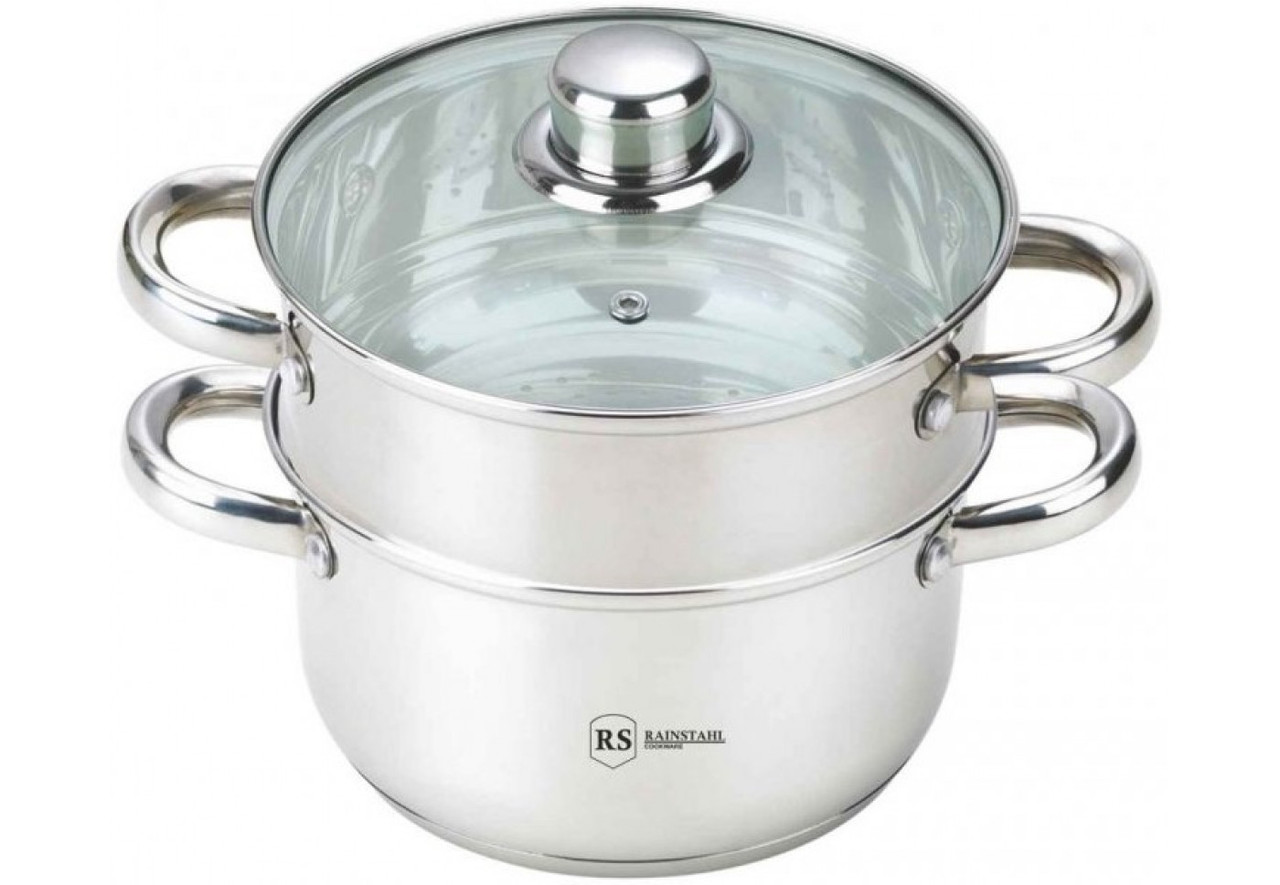 Пароварка Rainstahl 1 рівень 2.5 літри нержавіюча сталь 5100-01, фото 1