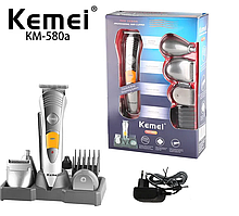 Универсальная машинка для стрижки волоси бороды Kemei -580 А 7в1