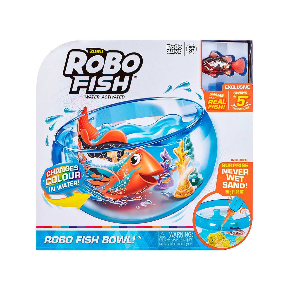 Інтерактивний ігровий набір Інтерактивний ігровий набір Robo Alive Robo Fish Bowl Роборибка в акваріумі 7126