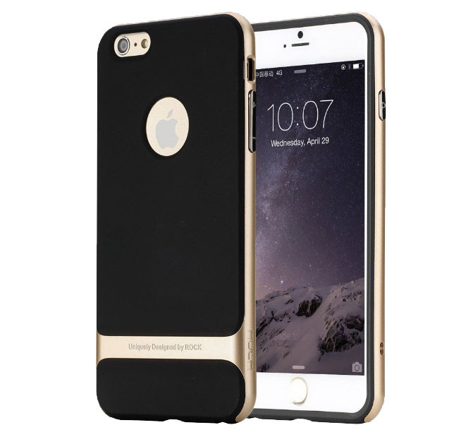 Чохол бампер Rock Royce Series для Apple iPhone 6 Plus / 6s Plus - Gold