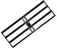 Металеві граблі Steel4home 90 х 30 см ручний вирівнювач землі, грейдер для кротовин, граблі для розрівнювання