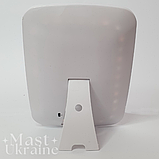 Дзеркало з підсвіткою косметичне для макіяжу LED Makeup Mirror, настільне прямокутне дзеркало, USB-живлення Біле, VE-118, фото 4