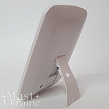 Дзеркало з підсвіткою косметичне для макіяжу LED Makeup Mirror, настільне прямокутне дзеркало, USB-живлення Біле, VE-118, фото 3