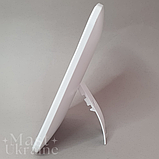 Дзеркало з підсвіткою косметичне для макіяжу LED Makeup Mirror, настільне прямокутне дзеркало, USB-живлення Біле, VE-118, фото 7