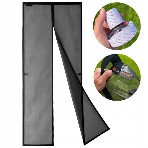 Nexthook москітна сітка з скляного волокна з магнітними дверима 80x210