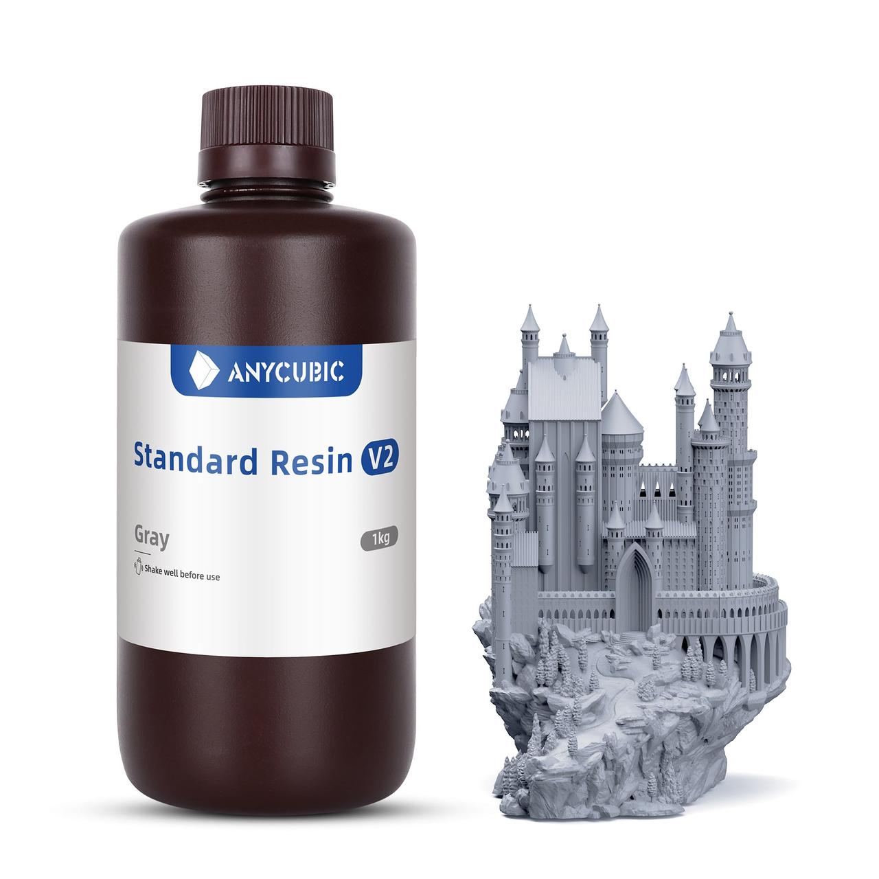 Фотополімерна смола Anycubic Standard Resin V2 Grey (Сіра)