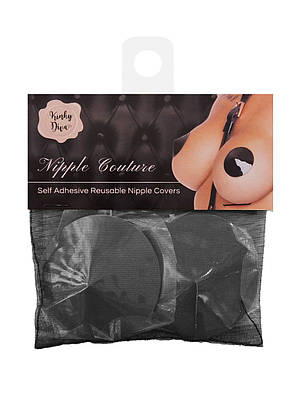 Чорні наклейки на соски Kinky Diva Nipple Couture Black, фото 3