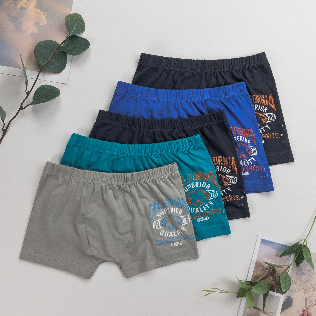 Дитячі труси боксери для хлопчика Nicoleta (врожа: 8-9 років) | 5 шт.