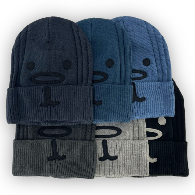 Одинарная трикотажная шапка с отворотом для мальчика Одинарная трикотажная шапка с отворотом для мальчика
