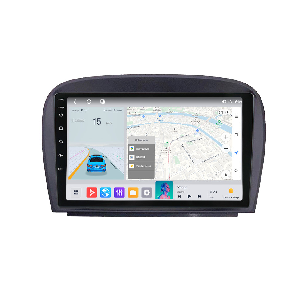 Штатна магнітола Mekede M6 Plus Mercedes-Benz SL-class W230 (2004-2011) CarPlay QleD