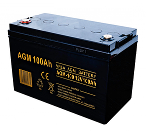 Акумулятор AGM 12v 100ah volt polska, фото 1