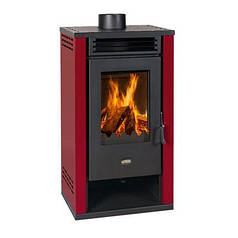 Піч на дровах PRITY K2 GT, 8,1 кВт, червона