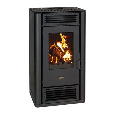 Піч на дровах PRITY K3 GT D, 8,1 кВт, чорна