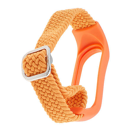 Ремінець Braided Buckle Enhanced Mi Band 3/4/5/6/7 Orange, фото 2