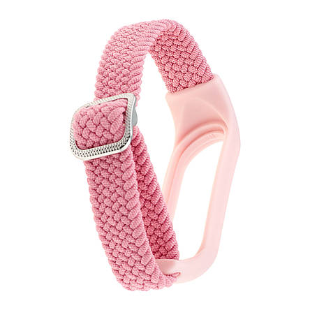 Ремінець Braided Buckle Enhanced Mi Band 3/4/5/6/7 Rose Pink, фото 2