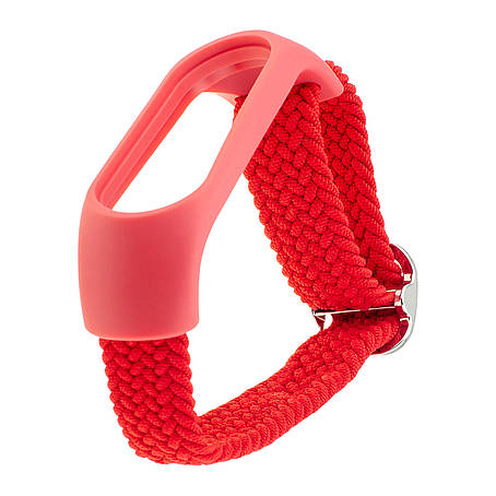 Ремінець Braided Buckle Enhanced Mi Band 3/4/5/6/7 Red, фото 1