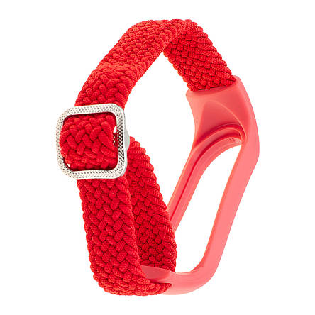 Ремінець Braided Buckle Enhanced Mi Band 3/4/5/6/7 Red, фото 2