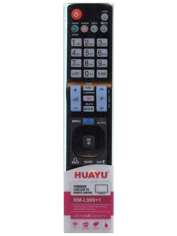УНІВЕРСАЛЬНИЙ ПУЛЬТ ДЛЯ ТЕЛЕВІЗОРА HUAYU ДЛЯ LG RM-L999 +3