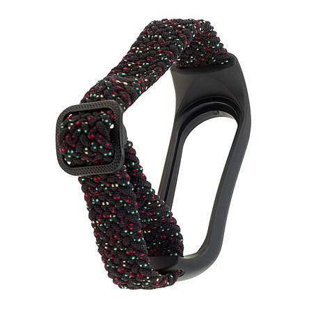 Ремінець Braided Buckle Enhanced Mi Band 3/4/5/6/7 Pollen Black, фото 2