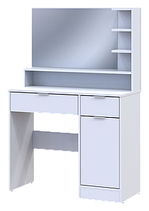 Туалетний столик з дзеркалом Doros Естель 90х38х135 см Білий (DRS-011472)