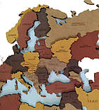 Карта Світу настінна 3D багатошарова в коробці 193х118 см, фото 2