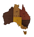 Карта Світу настінна 3D багатошарова в коробці 193х118 см, фото 6